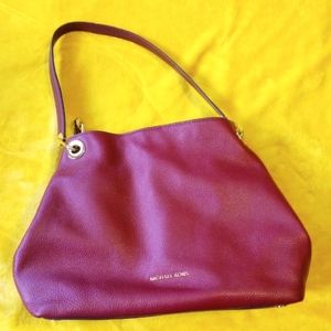 Michael Kors Raven Large Leather Shoulder Bag